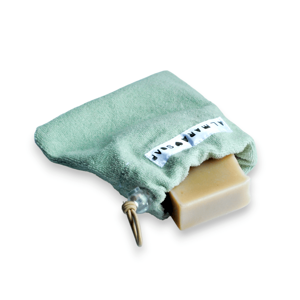 Textilní sáček na mýdlo (zelený)