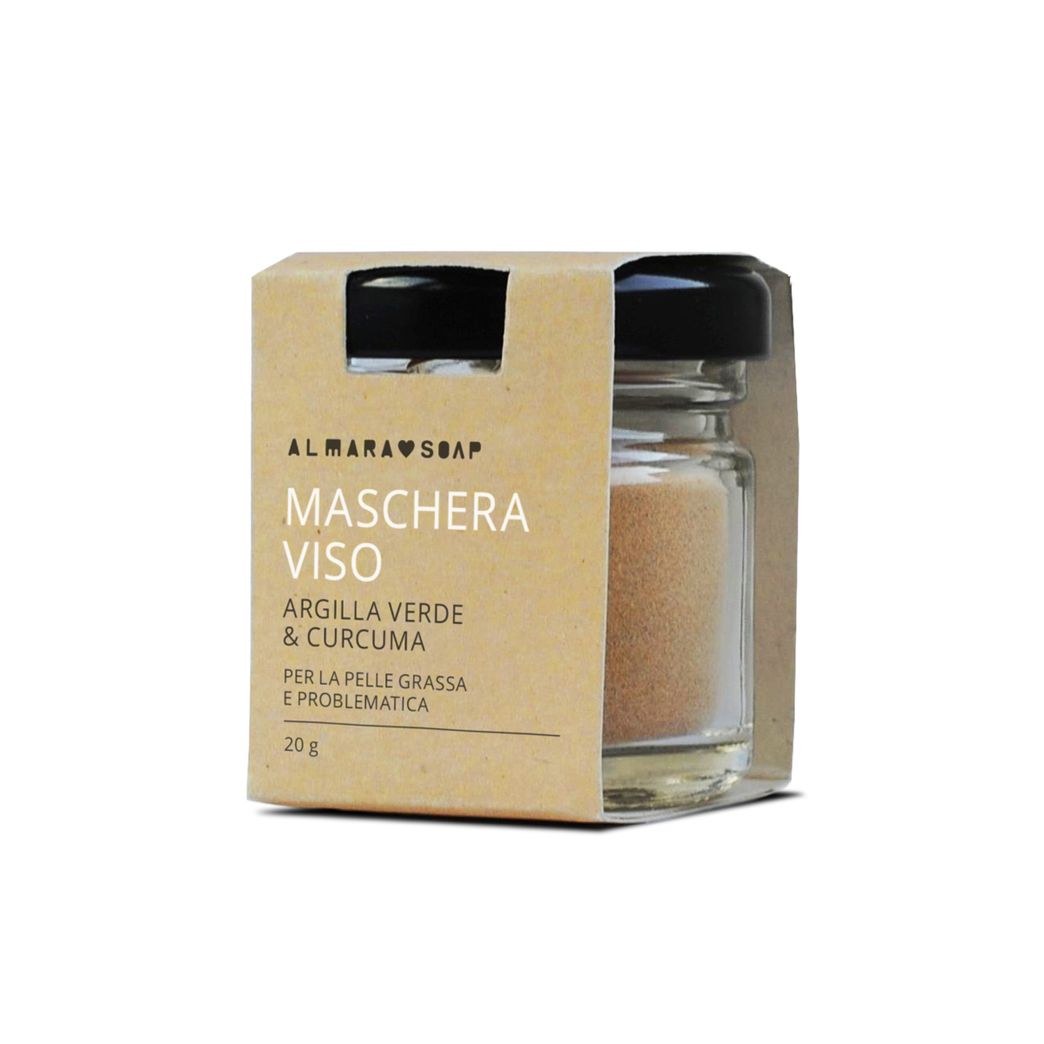 Maschera viso Argilla verde & curcuma (Clean Face)